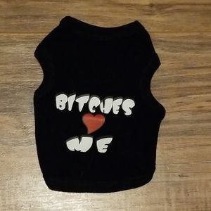 NWOT Bitches ❤ Me Tee for Pets